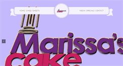 Desktop Screenshot of marissascake.com