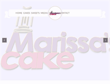 Tablet Screenshot of marissascake.com